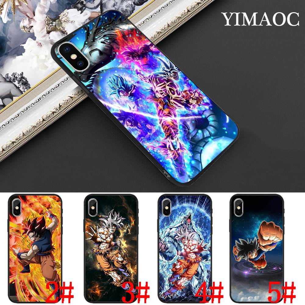Ốp điện thoại mềm hoạt hình bảy viên ngọc rồng cho iPhone XS Max XR X 11 Pro 7 8 6 6S Plus 47A