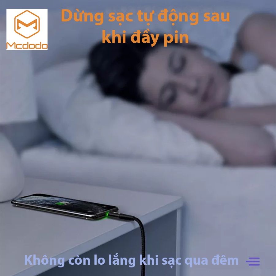 Cáp sạc nhanh tự ngắt thông minh cho Táo