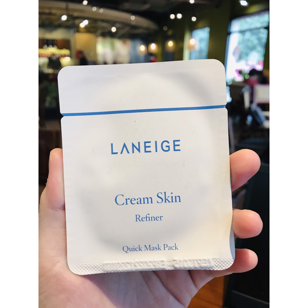 Mặt nạ Kem Dưỡng Da LANEIGE CREAM SKIN REFINER QUICK MASK PACK sample