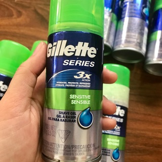 Gel cạo râu Gillette Series 3x Sensitive 70g