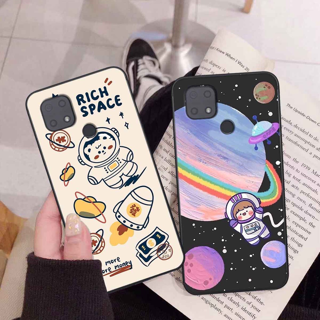 Ốp Xiaomi Redmi 10C in hình vũ trụ, phi hành gia bầu trời cute dễ thương