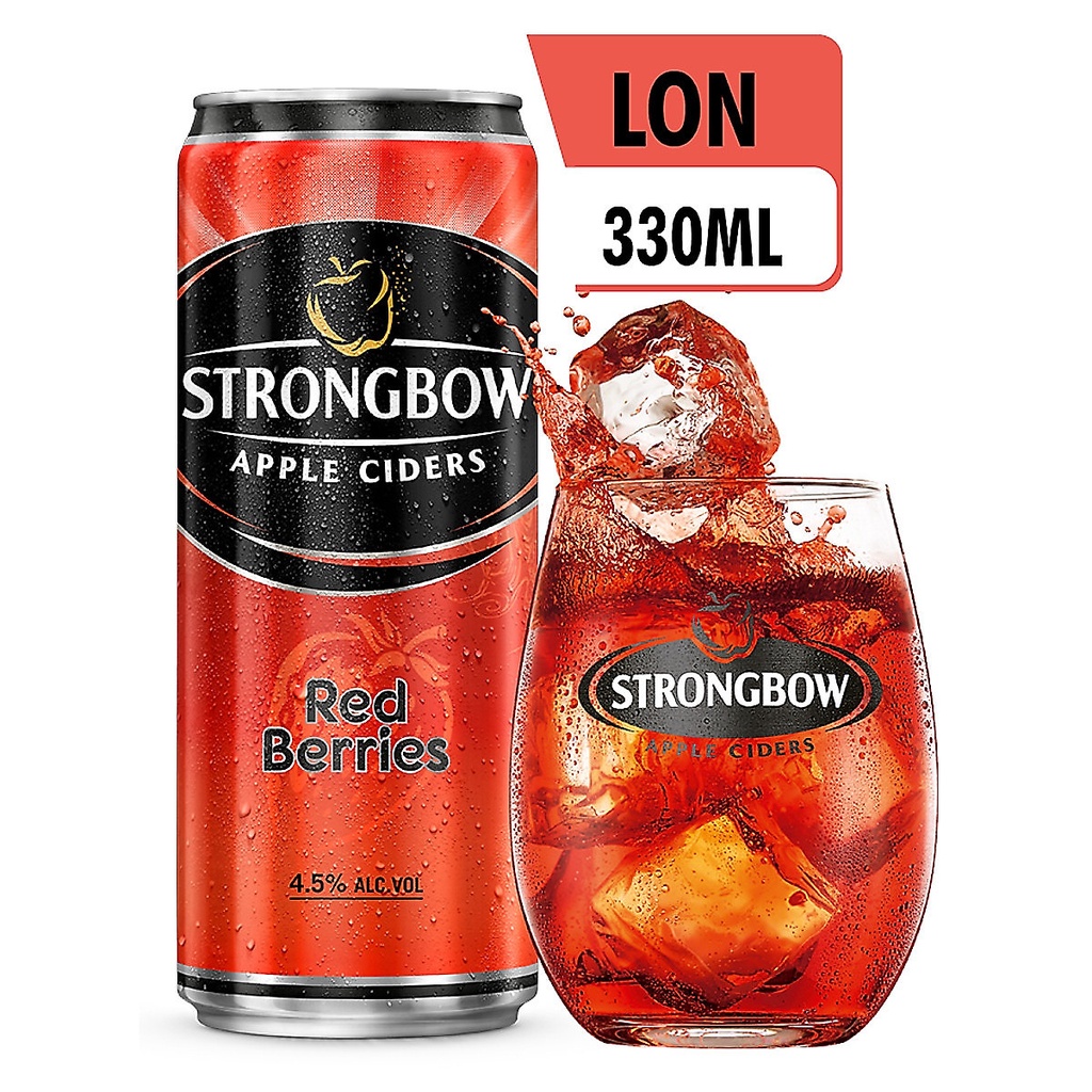 [GIAO NHANH 1H] Nước táo lên men Strongbow thùng mix 4 vị 24 lon x 330ml