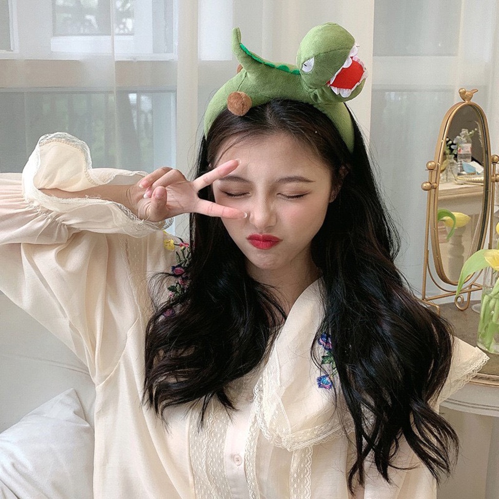 Bờm cá mập ngoạm đầu dễ thương - Băng Đô Cài Tóc Hình Cá Vàng &amp; Khủng Long