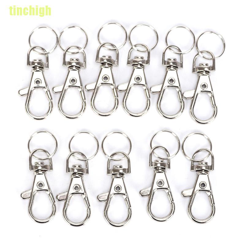 Set 10 móc khóa cài xoay được dành cho làm quà tặng