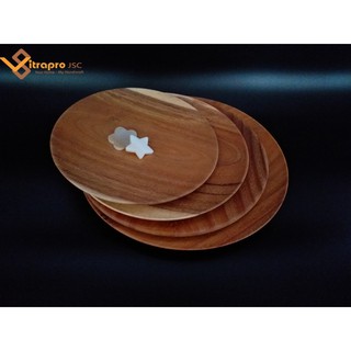 khay, đĩa Gỗ KEO tròn Thủ Công