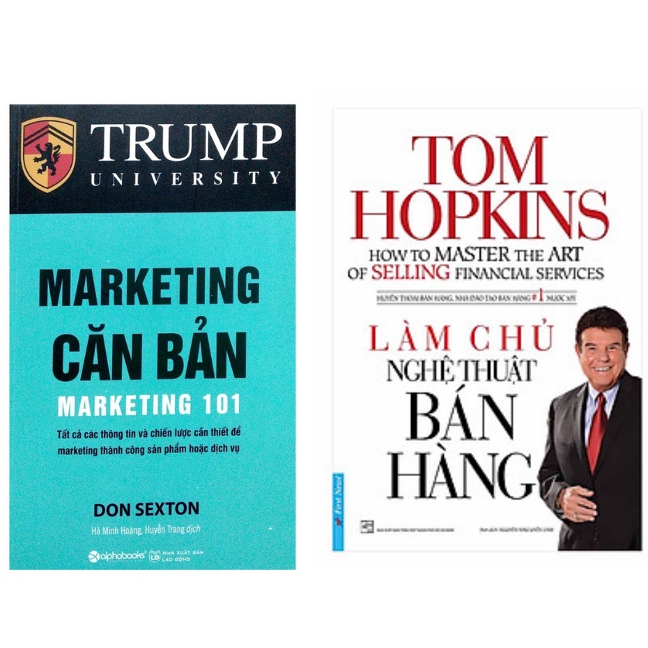 Sách Combo 2 cuốn: Làm Chủ Nghệ Thuật Bán Hàng + Marketing Căn Bản - Marketing 101