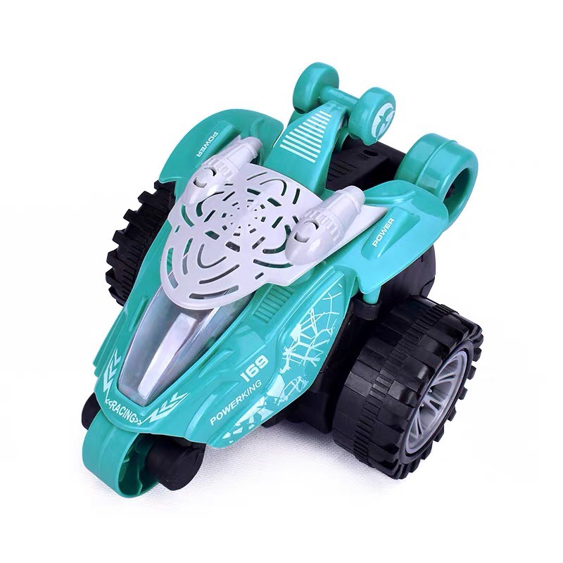 Xe pin 5 bánh Stunt Car nhào lộn xoay 360 độ cho bé trai và bé gái