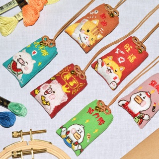 [ CÓ SẴN ] DIY / BỘ KIT TỰ LÀM TÚI OMAMORI HÌNH THÚ 2 ( MẪU MỚI )