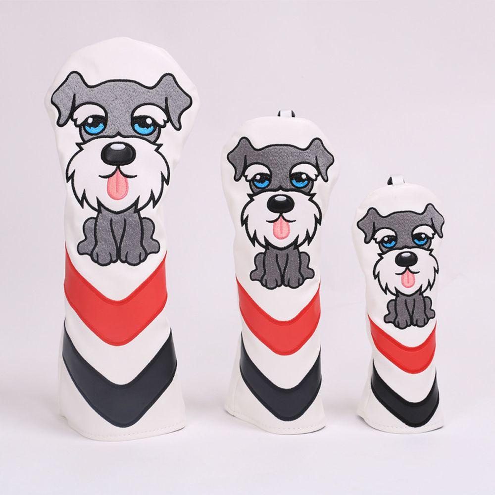 Vỏ Bọc Đầu Gậy Đánh Golf Bằng Da PU In Hình Chú Chó JARRED Dễ Thương Dùng Làm Quà Tặng