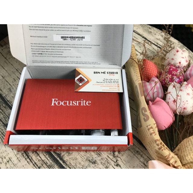 Soundcard thu âm Focusrite 2i2 Gen 2 (Like New)