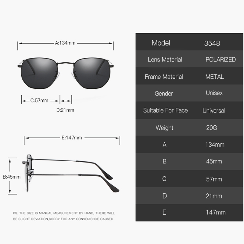 Kính mát phân cực thời trang Unisex