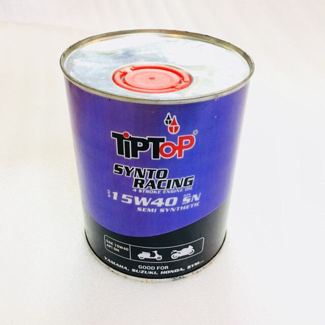 Nhớt tay ga TIPTOP SAE 15W40 API SN SEMI SYNTHETIC