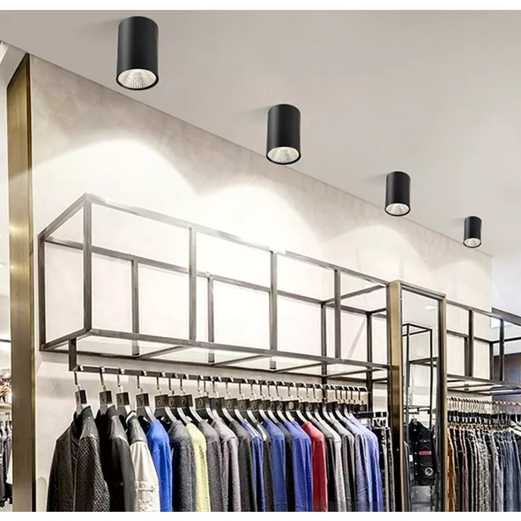 Đèn ống bơ / đèn lon / đèn downlight gắn nổi / thả treo 12w, bảo hành 1 năm