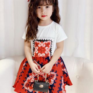 Set váy kèm băn đô