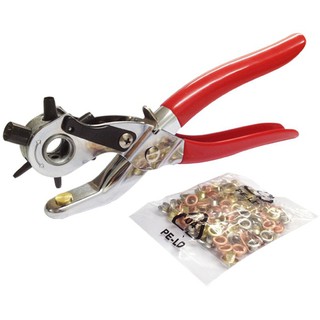 Kìm bấm lỗ dây nịt có kèm đinh - TOP K6012A