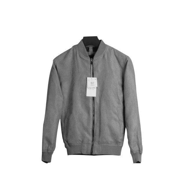 Áo khoác nam bomber da lộn Amintino áo khoác da lộn nam phom rộng