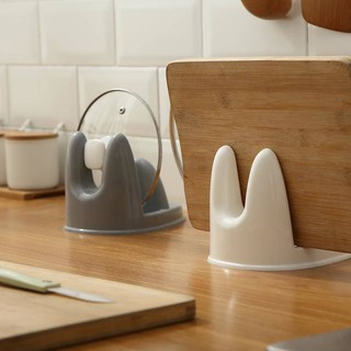 Pot cover rack sitting kitchen countertop cutting board bracket home