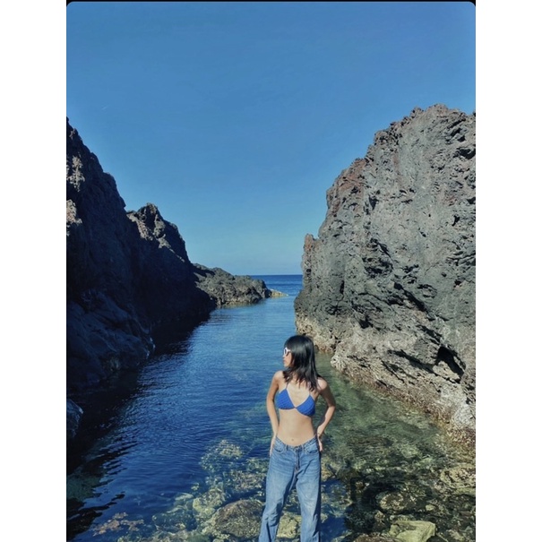 Áo bikini 2 dây đan móc Splassshy the waffle