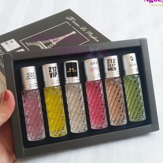 Nước Hoa Tháp 6 Chai Dạng Lăn Thơm Cực Dai.Tinh dầu thơm dàng lăn.