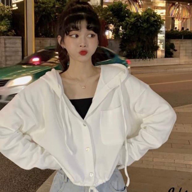 Áo khoác lỡ chun eo HT12