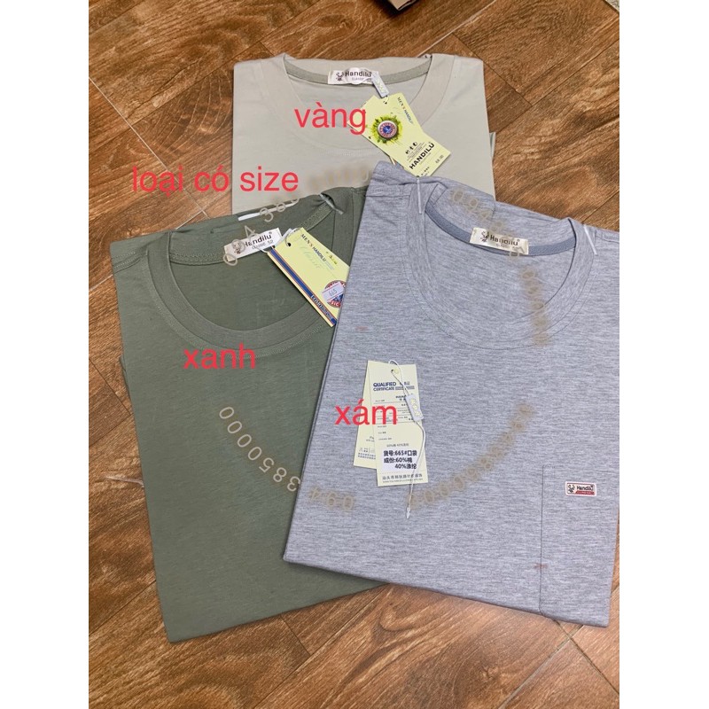 Áo hè mặc nhà nam trung tuổi cho bố  100% cotton