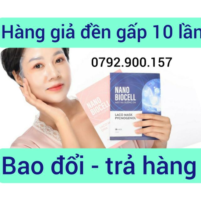 06 MIẾNG MẶT NẠ NANO BIOCELL  laco mack -Moi