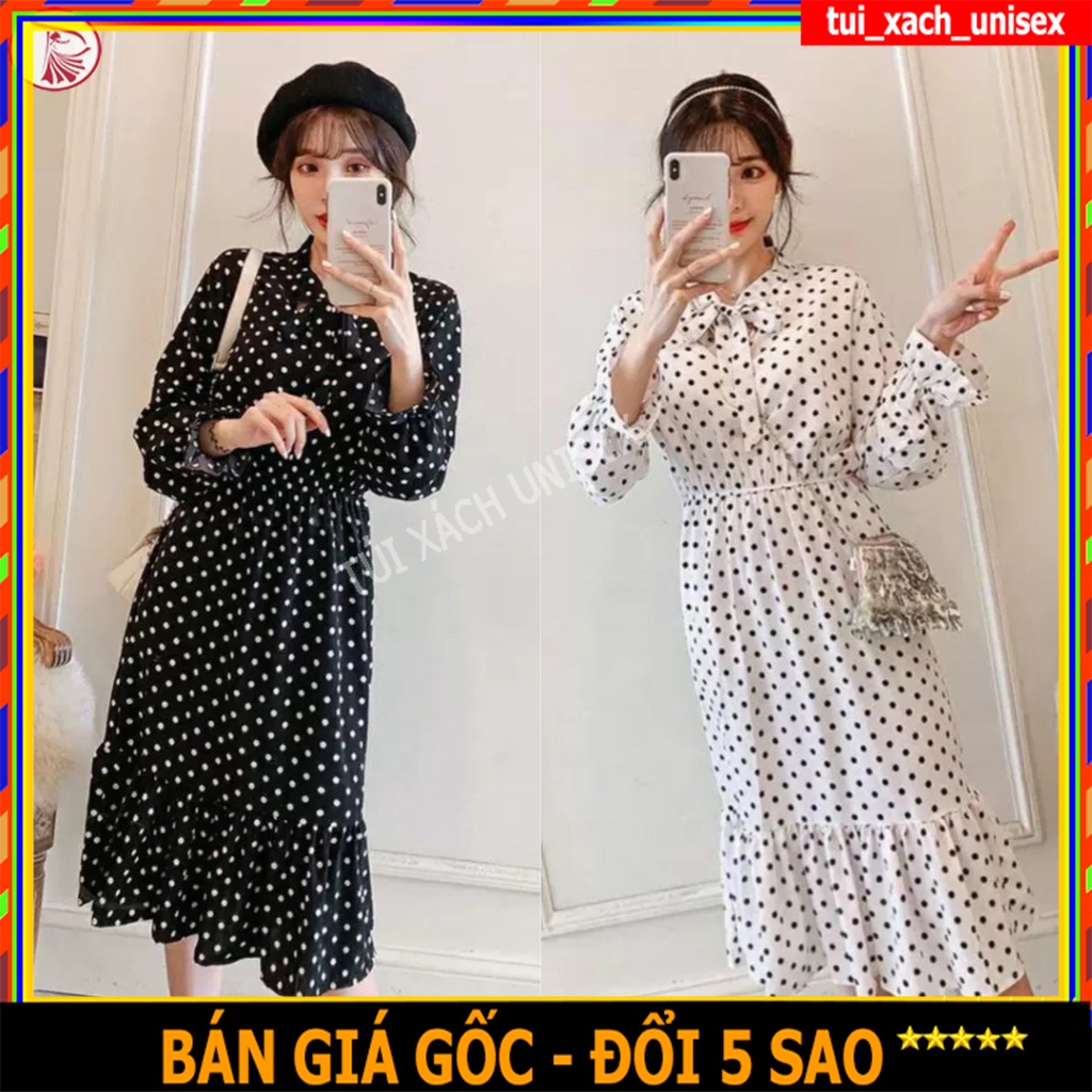 ❤️ MẪU MỚI - GIÁ SỈ ❤️ ĐẦM CHẤM BI ĐUÔI CÁ SIÊU XINH VÁY dạo phố voan công sở nữ tính SL