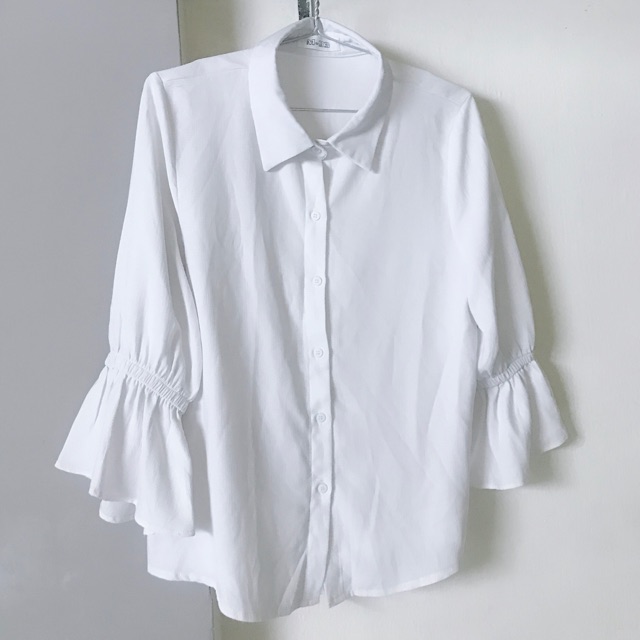 Áo sơmi trắng váy đầm babydoll chất xô đũi linen nhiều kiểu dáng