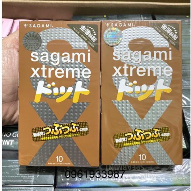 ( Hộp 10C) Bao Cao Su Sagami Xtreme Feel Up Gai Sần Kéo Dài Thời Gian xịn