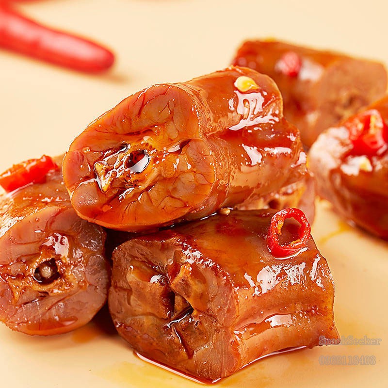 Cổ Vịt Xé Cay Ăn Liền ##ĐẶC SẢN HỒ NAM## Gói 18g ## SNACKSEEKER ## Đồ ăn vặt Trung Quốc