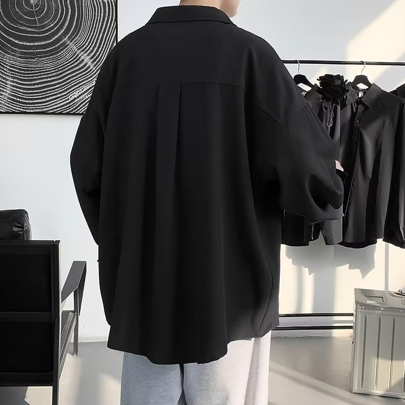 Áo Sơ Mi Nam Dài Tay Màu Trơn Thời Trang Hàn Quốc