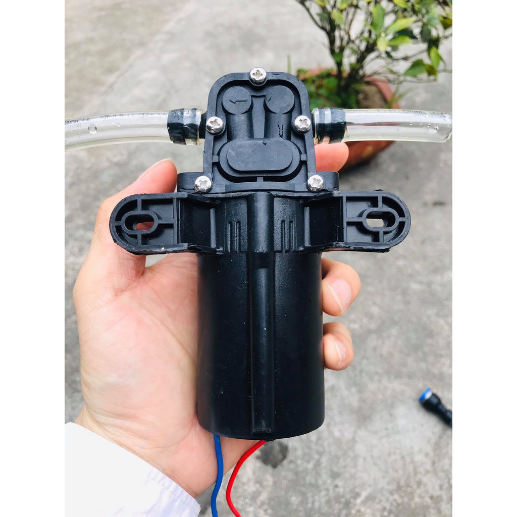 Máy bơm nước mini 12v áp lực cao - bơm tăng áp mini 12v