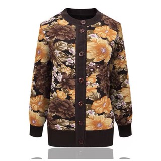 Áo khoác len cardigan cho người già và trung niên