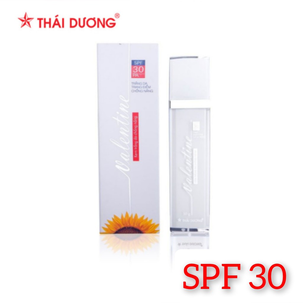 KEM TRẮNG DA CHỐNG NẮNG VALENTINE SPF 30 _ Sao Thái Dương