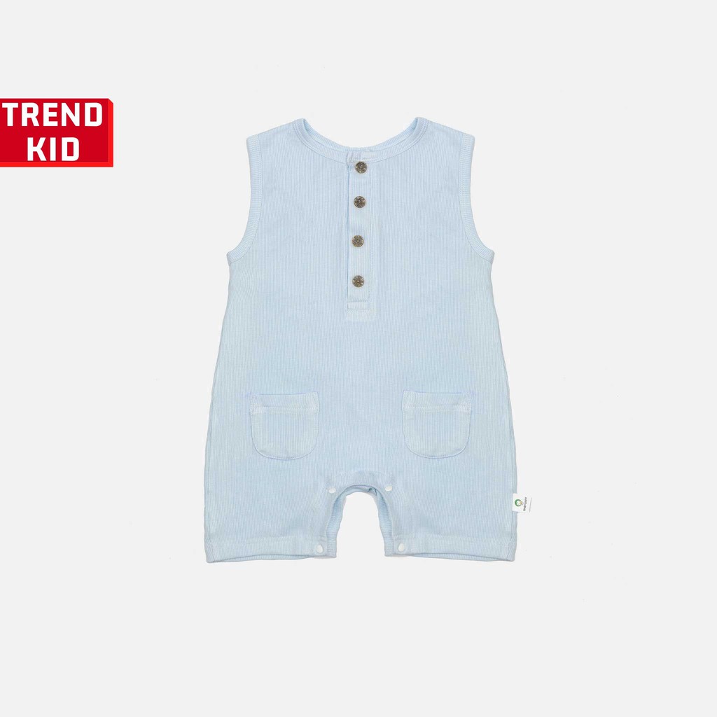 Bộ romper mùa hè cho bé trai bé gái từ 3 đến 19kg màu xanh BABYWANT