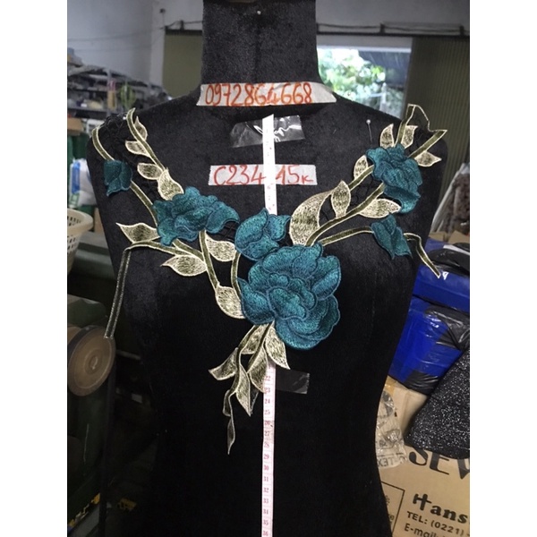 Cổ thêu hoa cao cấp mã C234