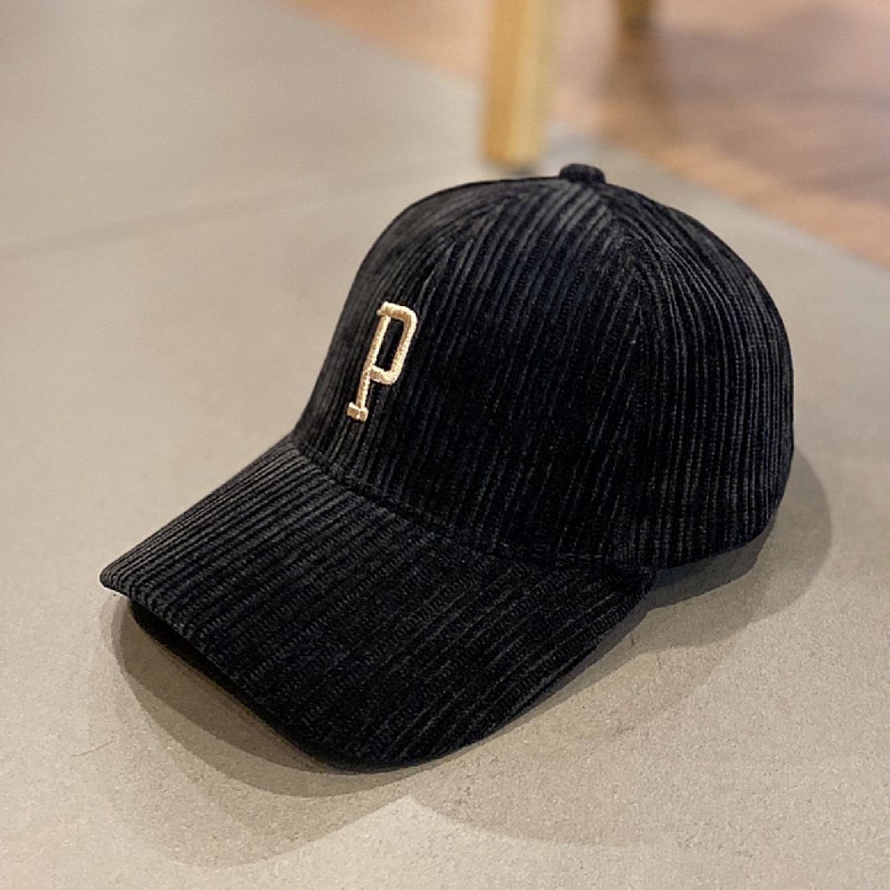 Mũ lưỡi trai Nón kết Nhung cao cấp thêu chữ P Hagu Fashion phong cách Ulzzang form unisex nam nữ