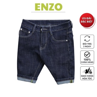 Quần short jean nam form rộng big size chất bò cao cấp _ ENZO
