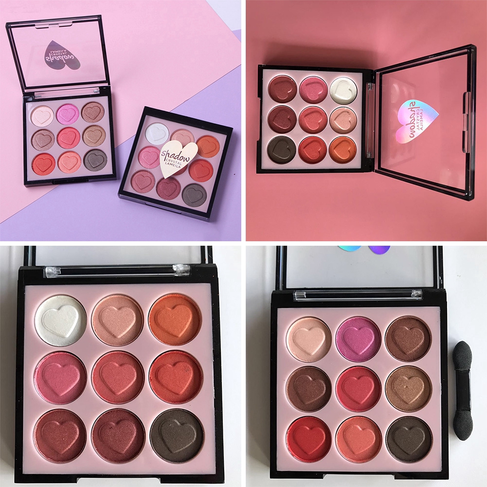 [Hàng mới về] Bảng phấn mắt lấp lánh 9 màu chống thấm nước lâu trôi