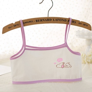 Áo lót lá học sinh cotton không đệm mút thoáng mát, áo lót bé gái lớn chất cotton