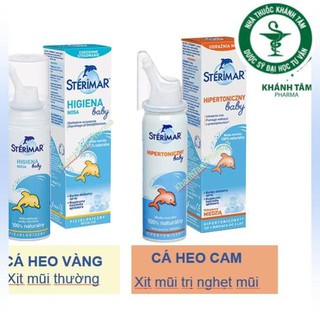 ! Xịt muối biển cá heo Sterimar 50ml