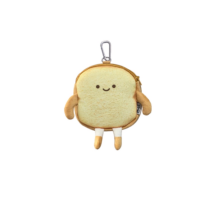 Ví Đựng Tiền Xu Mini Hình Bánh Mì Nhồi Bông Dễ Thương Cho Bé Gái