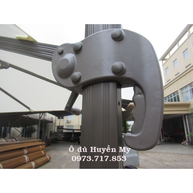 Ô lệch tâm Tròn 3M Khung hợp kim nhôm Nghiêng Mái +Xoay 360 độ cao cấp- Sản phẩm nhập khẩu 100% Tiêu chuẩn Châu ÂU