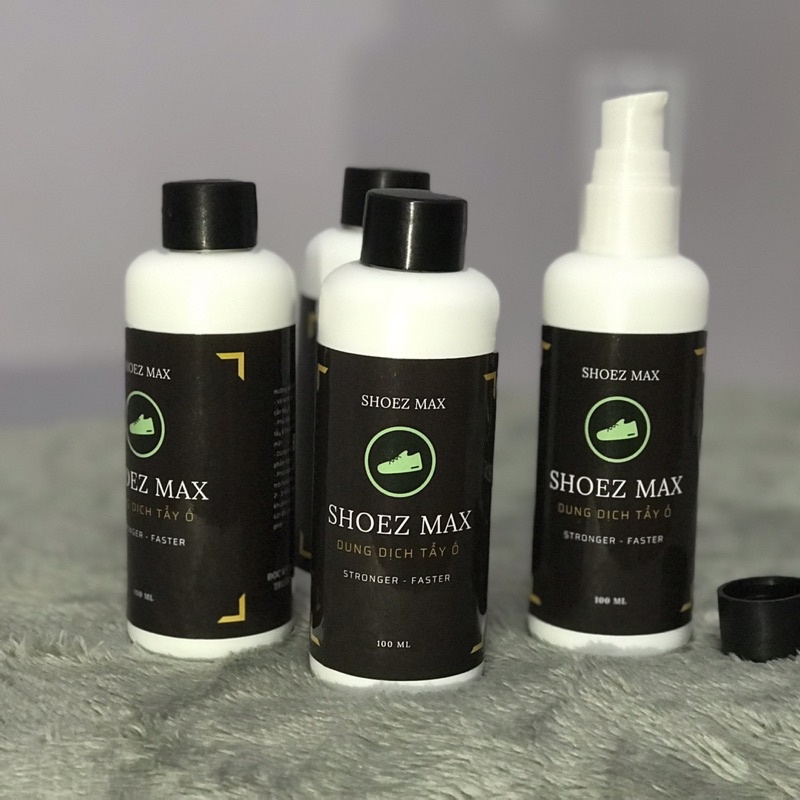 Chai Dung Dịch Tẩy Ố Vàng Đế, Vệ Sinh Làm Sạch Giày Shoez Max 100ML