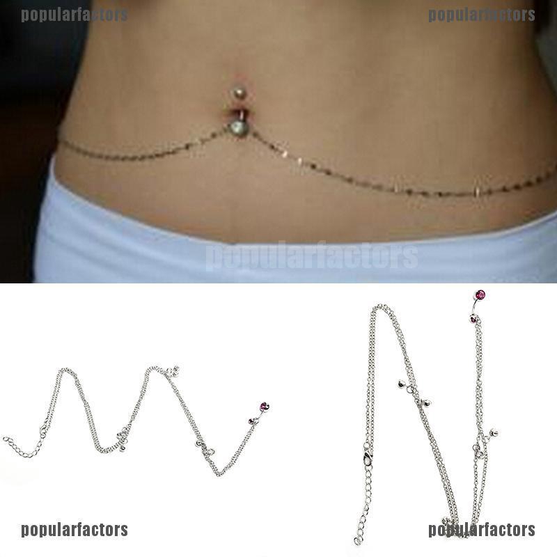 Khuyên Rốn Đính Đá Pha Lê 14g Thời Trang