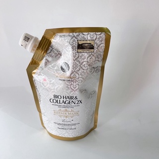 Hấp tóc valention bio hair & collagen 2x phục hồi mềm mượt thơm lâu 500ml