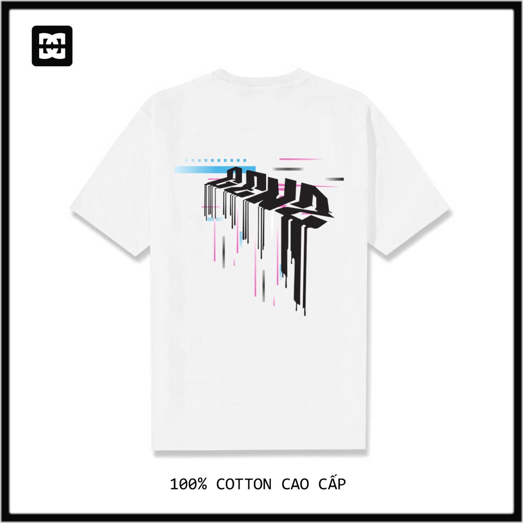 Áo thun tay lỡ Unisex Nam Nữ 100% COTTON CAO CẤP theo chuẩn LOCAL BRAND Form rộng Oversize GLITCH TEE DG036