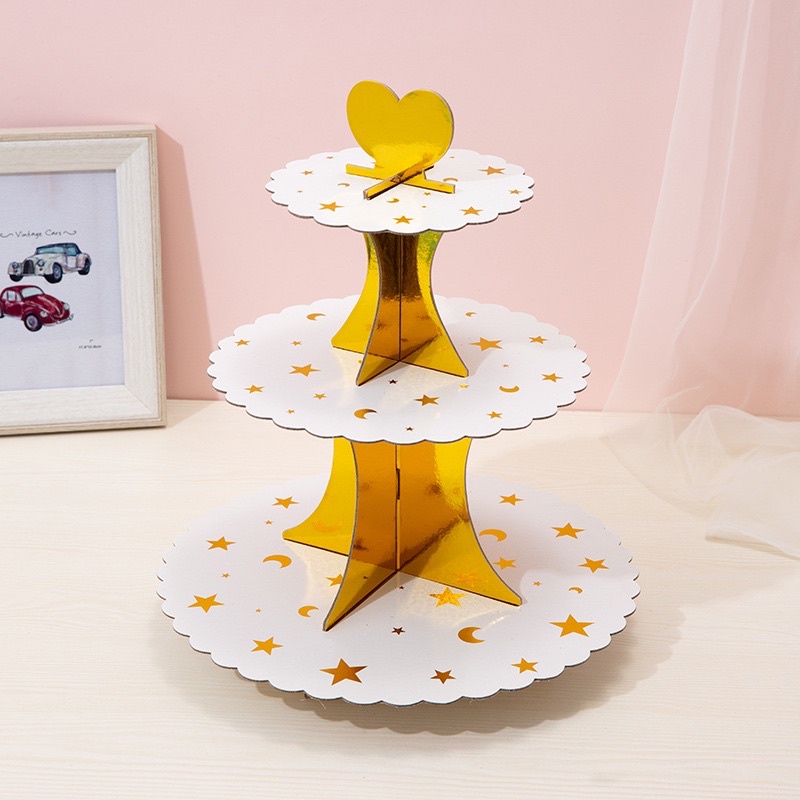 Giá Để Bánh Kẹo Trang Trí Cho Các Bữa Tiệc, Party Nhiều Mẫu Kích Thước Cao 37cm