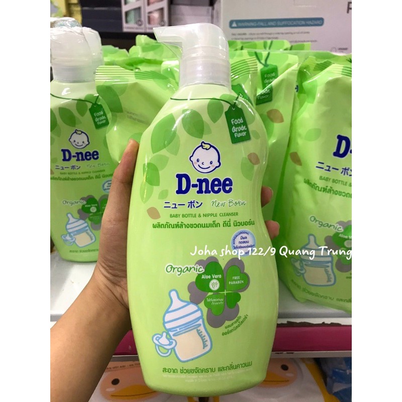 Nước rửa bình Dnee Organic chai 620ml / túi600ml