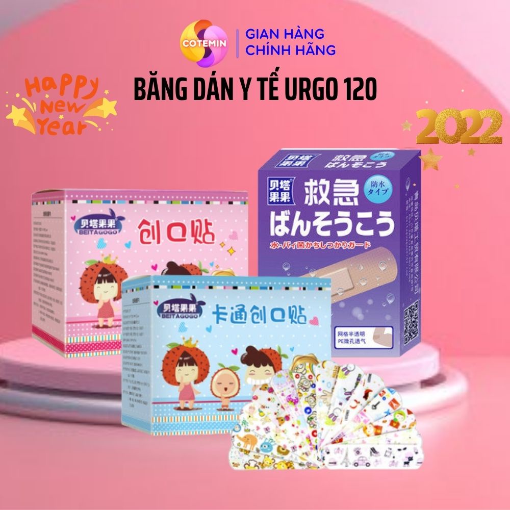 Hộp Băng Dán Y Tế Cá Nhân URGO 120 Miếng Nhiều Lựa Chọn COTEMIN